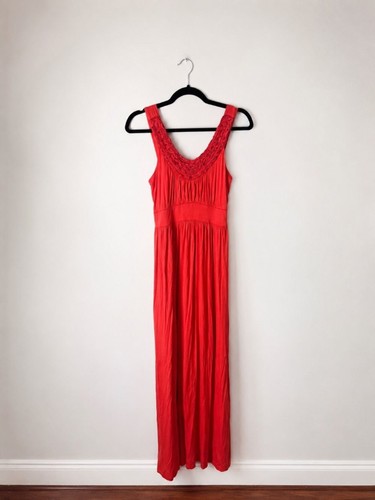 Soprano beaded maxi dress red - soprano,