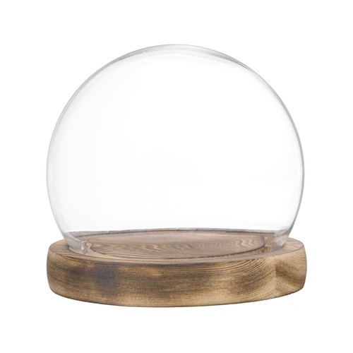 Cloche verre bocal - verre,, 3,9''
