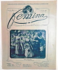 REVUE FEMINA N°25. 1-02 1902. Complet des suppléments. Un couleur. Très bon état