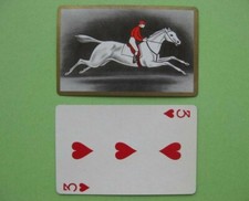 carte à jouer ancienne de collection (USA) : cheval