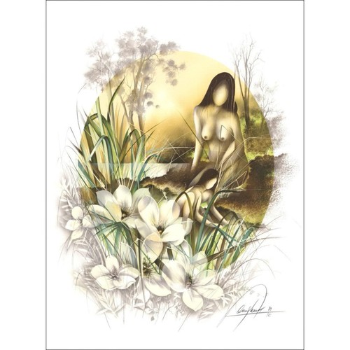 Poulet raymond lithographie - poulet,
