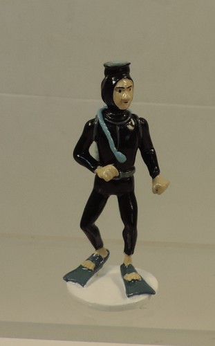 Tintin homme grenouille carte - tintin,