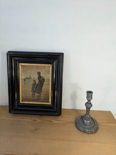 Tableau ancien marine huile - marine,