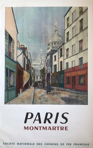 Utrillo rare affiche litho - utrillo,