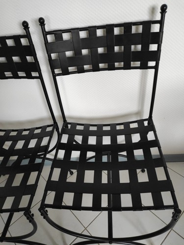 Magnifique chaises fer - 4,