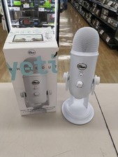 Micro à condensateur USB Blue Yeti Whiteout 4 motifs utilisé avec dent
