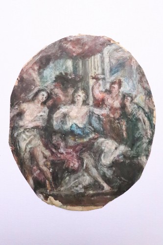 Gouache esquisse ancienne - esquisse,