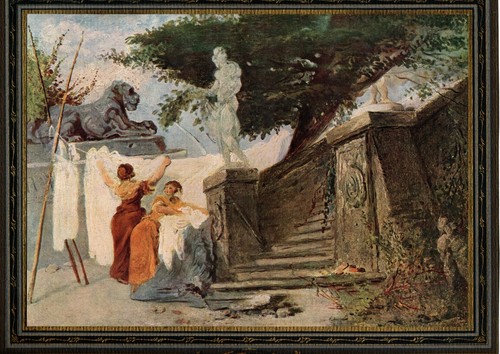 Fragonard ancienne gravure - ancienne,