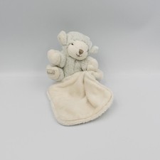 Doudou mouton blanc bleu