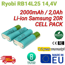 Pack cellule Li-ion pour Ryobi RB14L25 14,4V 2000 mAh