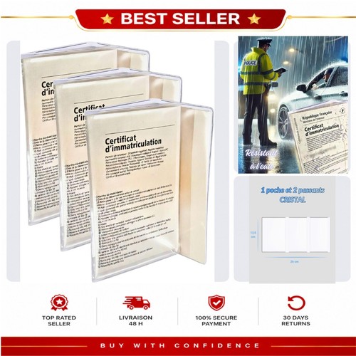Lot étuis carte grise 3 - Étuis,
