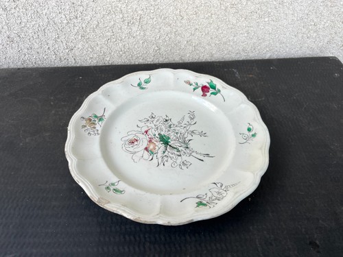 Assiette ancienne faïence - assiette,