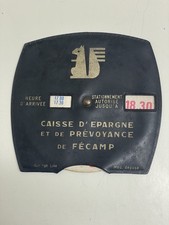 Ancien Disque de stationnement - Publicitaire vintage - Couleur Noire, Bon État