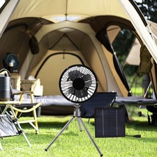 Ventilateur Solaire et USB 10W Parfait pour Voyage Camping et Besoins de Refroid
