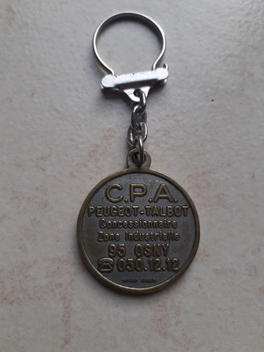 Porte clé clef a - clef, peugeot
