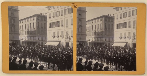 Nice avril 1909 - avril, l'escorte