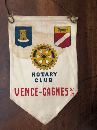 Ancien fanion rotary - du,
