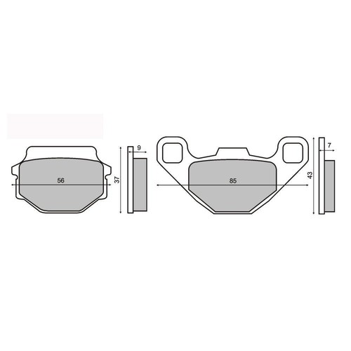 Paire plaquette frein - paire,