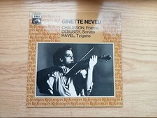 RARE GINETTE NEVEU CHAUSSON DEBUSSY RAVEL EMI 33 TOURS LP