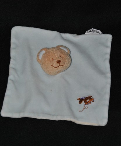 Peluche doudou plat ours - doudou,