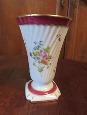 MAZAGRAN EN PORCELAINE DE LIMOGES SIGNE DECOR DE FLEURETTES (3)