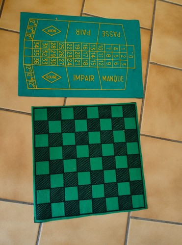 Tapis jeu feutrine - de, en