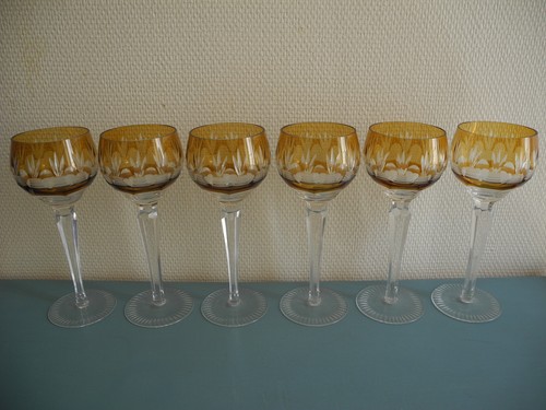 Lot verres vin cristal - lot,