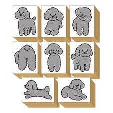 Timbre mignon jouet caniche