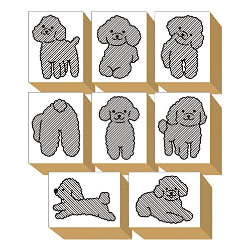 Timbre mignon jouet caniche