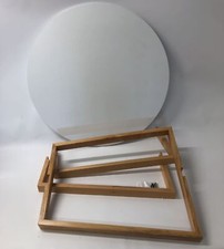 Table basse haute ronde chêne