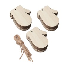 Lot de 30 découpes en bois de