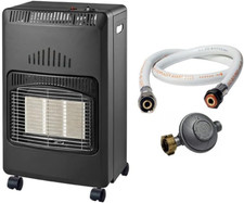 NIKLAS Poele À Gaz Infrarouge 4200W Nova KIT Chauffage D'Appoint Piezo Volume 12