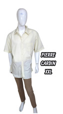 Pierre Cardin Taille XXL  chemise manches courtes jaune pastel homme 2XL