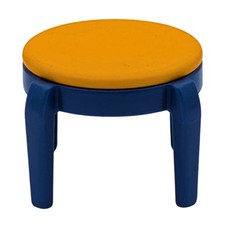 Playmobil tabouret jaune/bleu