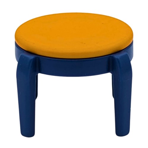 Playmobil tabouret jaune/bleu