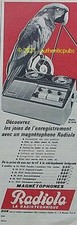 PUBLICITE RADIOLA MAGNETOPHONE