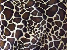 Tissu Velboa En Fourrure Synthétique Petit Girafe