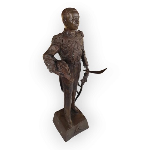 Statue bronze könig - bronze,