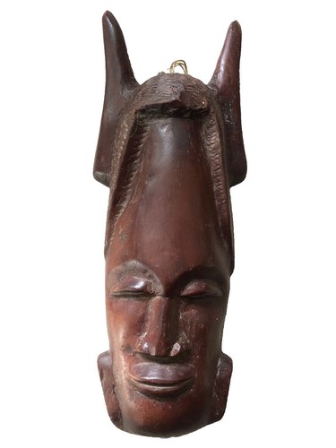Masque sculpté bois - masque, precieux