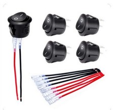 5x boutons on off interrupteur