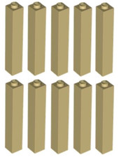 Lego ® Lot 10 Brick 1x1x5