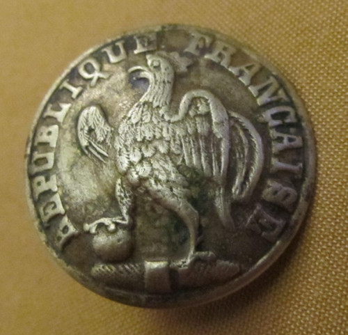 Bouton uniforme ancien - au, coq