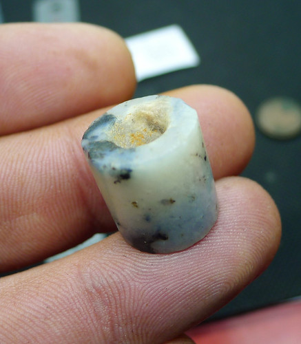Perle agate jolie patine - ,