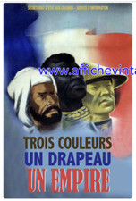 affiche poster 3 couleurs drapeau empire