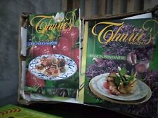 Lot 10 revues THURIES Magazine Thuriès gastronomie recettes/Chefs/cuisine/ancien