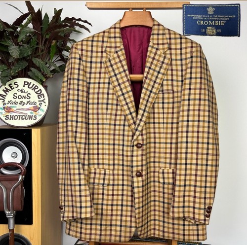 Crombie tweed blazer - tweed,