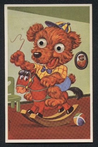 Carte postale aux - yeux, en