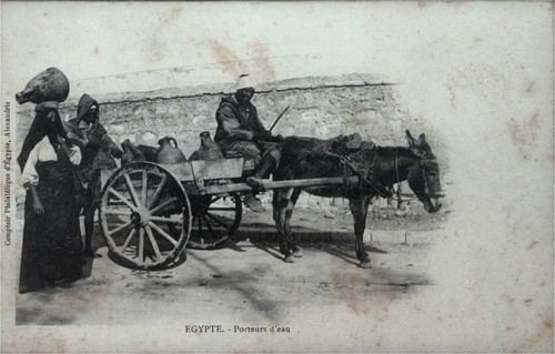 Cpa egypte porteurs d - egypte,