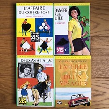 Lot 4 livres b. verte Carré d’as Fille aux 2 visages O. Sorensen Eo État+++