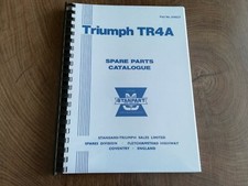 Triumph TR4A Catalogue des